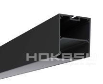 комплект профиля  HOKASU с экраном S50 B LT70 2000 черный 0240406