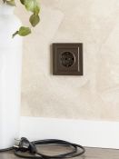 Штепсельная розетка встраиваемая IEK BRITE 16А BR-R11-16-K45 РС11-1-0-БрТБ с з/к без з/ш бронза