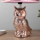 светильник декоративный Золотая сова E14 20х20х33 см фиолетовый