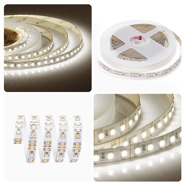 Светодиодная лента Белый теплый 2835 12V 12W/m 120Led/метр 00-118 Стандарт 10мм IP20 Светодиодная лента Белый теплый 2835 12V 12W/m 120Led/метр 00-118 Стандарт 10мм IP20