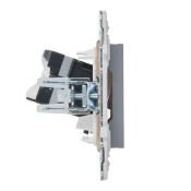 Розетка встраиваемая компьютерная IEK SKANDY SK-K10-1-K03 SK-K01Gr RJ45 кат.5E серый