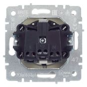 Штепсельная розетка встраиваемая IEK BRITE 16А BR-R16-16-K47 РСбш10-3-БрА с з/к и шторками с крышкой алюминий IP20