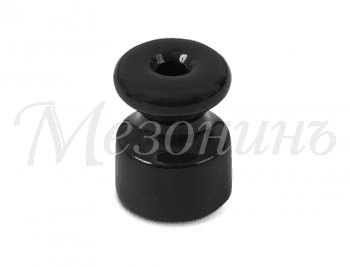 Изолятор из искусственной керамики черный  МезонинЪ  D18,5x24  200025/05