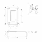 светильник   9W Белый теплый 029969 LGD-TENT-BOLL-H500 230V IP65 фигурный накладной серый