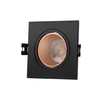 Встраиваемый светильник без лампы DENKIRS RODVIG DK3071-BBR GU10/GU5.3 черный/бронзовый квадратный