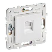 Розетка встраиваемая компьютерная IEK SKANDY SK-K10-2-K01 SK-K02W RJ45 кат.6 арктический белый