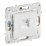 Розетка встраиваемая компьютерная IEK SKANDY SK-K10-2-K01 SK-K02W RJ45 кат.6 арктический белый
