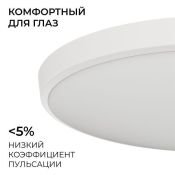 Накладной светильник  72W Белый дневной O18-155 460х55 круглый накладной белый IP20