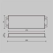 блок питания диммируемый (AC-DC) 24V  300W 734005 TRIAC герм IP67 металл