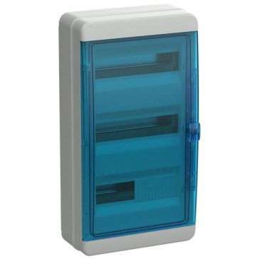 Корпус пластиковый TF5-KP72-N-36-65-K03-K07 КМПн-36 IP65 синяя прозрачная дверь TEKFOR IEK