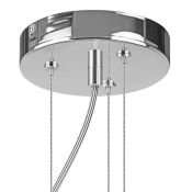 Люстра подвесная Lightstar без лампы 760086 BIANCO 8х40W G9 хром/белый