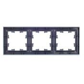 Рамка пластик 3 поста IEK BRITE BR-M32-K35 РУ-3-БрМ маренго