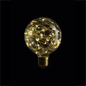 лампа декоративная светодиодная шар  G95 Белый теплый 1.5W 057-066 Starry E27