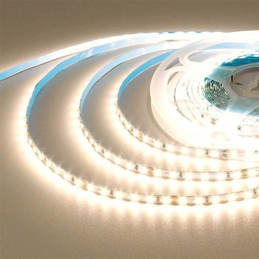 Светодиодная лента Белый теплый 2835 24V 18W/m 180Led/метр 00-444 Стандарт 8мм IP20