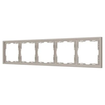 Рамка пластик 5 постов Arlight FRM-NOBE-SFPL-5-CA 059462 кашемир