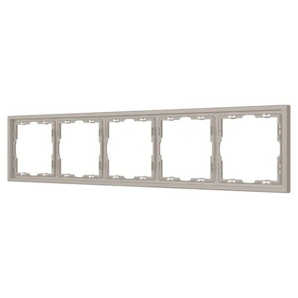 Рамка пластик 5 постов Arlight FRM-NOBE-SFPL-5-CA 059462 кашемир