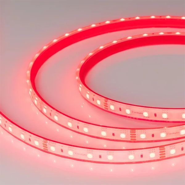 Светодиодная лента RGB 5060 24V 14.4W/m  60Led/метр герм (полная силиконовая экструзия) 033791 RTW-PFS-B60-13mm IP67