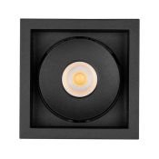 Встраиваемый светильник   9W Белый теплый 028149 CL-SIMPLE-S80x80-9W 45deg 220V IP20 поворотный квадратный черный