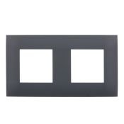 Рамка пластик 2 поста IEK SKANDY SK-M22-K53 SK-F02G графит