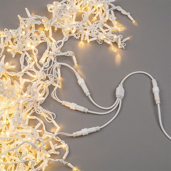 Провод-разветвитель для гирлянд UL-00013234 UCX-F90 S3-0.4M-WH белый 0.4м 3 выхода, статика-мерцание IP67