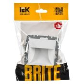 светильник Белый дневной 1W ПЛ20-БрАБ арктический белый BR-FL20-K91 BRITE IEK встраиваемый в подрозетник