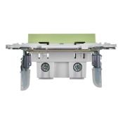 Штепсельная розетка встраиваемая IEK SKANDY 10А SK-R10-10-K06 SK-R02G без з/к без шторок мятный