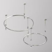 Шинопровод круглый 800 мм Flarity TRX154-R-D800-PT платина