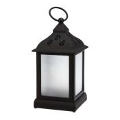 фигурка  светодиодная Декоративный фонарь Белый теплый 513-065, 10Led, 3хАAА, черный корпус, мерцание, IP20