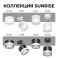 Трековый светильник однофазный под лампу GX53 Sunrise на шинопровод черный 16-88 Apeyron
