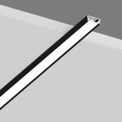 комплект профиля с экраном SF-1506-BL BLACK П-образный накладной ANOD 00-00020193 черный