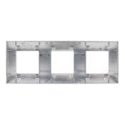 Рамка металлическая 3 поста IEK SKANDY SK-M32-M-K50 SK-F33N никель