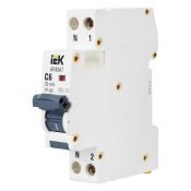 Aвтоматический выключатель дифференциального тока B06S 1P+NP C6 30мА тип AC (18мм) AR-B06S-1N-C06C030 ARMAT IEK