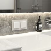 Рамка стеклянная 2 поста WERKEL Senso W0023101 белый