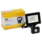 прожектор Белый  30W СДО 06-30Д LPDO602-30-65-K02 с датчиком движения IP54 220В черный