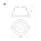 Встраиваемый светильник  12W Белый дневной-MIX 048092 MS-ALORA-BUILT-R140 40deg 230V IP54 круглый черный TRIAC