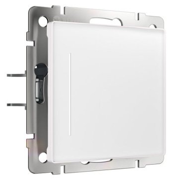Выключатель встраиваемый одноклавишный с подсветкой сенсорный с WIFI WERKEL W4513001 белый матовый