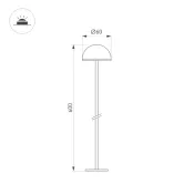 светильник   2W Белый теплый 050672 KT-ENOKI-BOLL-H600 (WH, 100 deg, 24V) IP65 белый
