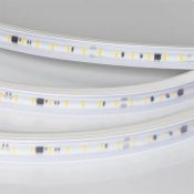 Светодиодная лента Белый дневной 2835 220V 14W/m 84Led/метр герм (PVC-трубка ПВХ экструзия) 054690 ARL-PV-A84-17mm Day4000 FlickerFree (10м)