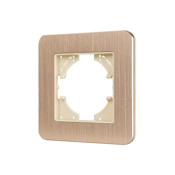 Рамка металлическая 1 пост Arlight AKIRY 049683 FRM-AKIRY-AL-1-GD светлое золото