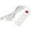 удлинитель без заземления и выключателем Uniel UL-00009996 S-CU3-5B WHITE 5м Ultra