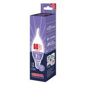 светодиодная лампа свеча на ветру Белый  7W UL-00010989 LED-CW37-7W-6500K-E14-FR-NR Norma Volpe