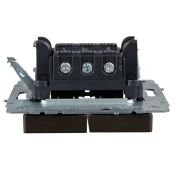 Выключатель встраиваемый двухклавишный проходной IEK BRITE BR-V22-0-10-K45 ВС10-2-6-БрТБ бронза