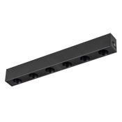 Магнитный трековый светильник  6W Белый дневной  MAG-DOTS-25-L200 30deg  24V на магнитный шинопровод черный 033237