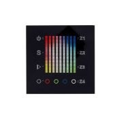 Панель сенсорная встраиваемая 020585 Sens SR-2831AC-RF-IN Black (220V,RGB,4зоны)