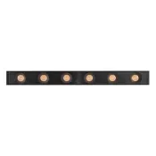 Магнитный трековый светильник  6W Белый дневной MAG-DOTS-25-L200 30deg  24V на магнитный шинопровод черный 046322 DALI
