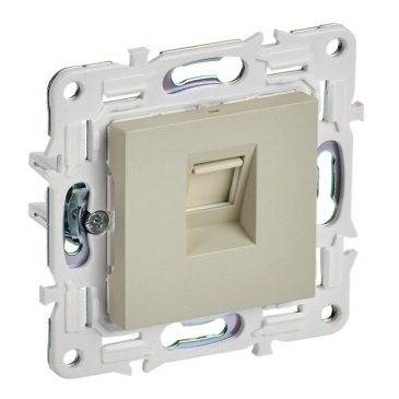 Розетка встраиваемая компьютерная IEK SKANDY SK-K10-2-K10 SK-K02B RJ45 кат.6 бежевый