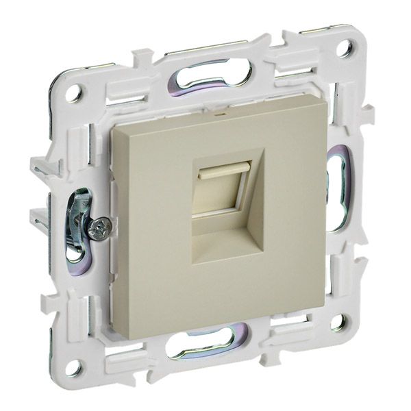 Розетка встраиваемая компьютерная IEK SKANDY SK-K10-2-K10 SK-K02B RJ45 кат.6 бежевый