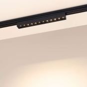 Магнитный трековый светильник  8W Белый теплый MAG-FLEX-LASER-L235 24deg 48V черный 036318