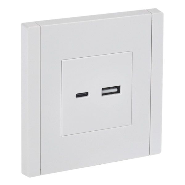 Розетка встраиваемая USB IEK FORTE&PIANO A+C 3,1А FP-U22-D31-K01 FP250 белый