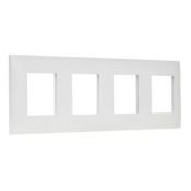 Рамка пластик 4 поста IEK SKANDY SK-M42-K01 SK-F04W арктический белый